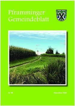 Pframminger Gemeindeblatt - Nr. 98 November 2020 - Gemeinde Oberpframmern