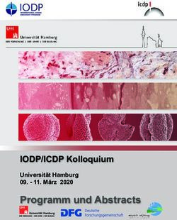 Programm und Abstracts - IODP/ICDP Kolloquium Universität Hamburg 09 - März 2020 - Uni Kiel