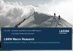 LBBW Macro Research Konjunkturmonitor China: V-förmige Erholung wahrscheinlich - 27.07.2020 Uwe Burkert, Chefvolkswirt und Leiter LBBW Research ...
