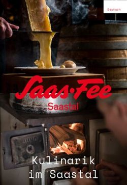 Kulinarik im Saastal - Saas-Fee