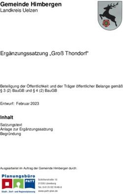 Gemeinde Himbergen Landkreis Uelzen Erg&auml;nzungssatzung "Gro&szlig; Thondorf"