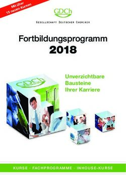2018 Fortbildungsprogramm - Unverzichtbare Bausteine Ihrer Karriere - Gesellschaft Deutscher Chemiker
