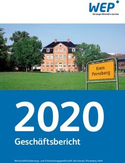 Gesch&auml;ftsbericht 2020 - Wirtschaftsf&ouml;rderungs- und Entwicklungsgesellschaft des Kreises Pinneberg mbH - WEP Wirtschaftsf&ouml;rderungs
