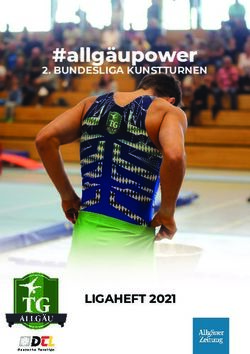 #allg&auml;upower 2. BUNDESLIGA KUNSTTURNEN - LIGAHEFT 2021 - TG Allg&auml;u