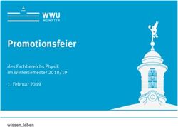 Promotionsfeier des Fachbereichs Physik im Wintersemester 2018/19 1. Februar 2019