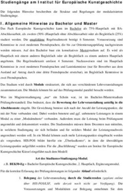 Studieng&auml;nge am Institut f&uuml;r Europ&auml;ische Kunstgeschichte