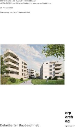 Detaillierter Baubeschrieb - "im Chern" Niederrohrdorf