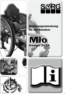 MioDesign 2018 Bedienungsanweisung f&uuml;r den Benutzer - SORG ...