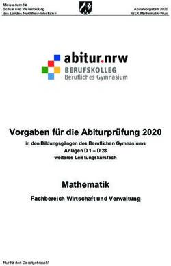 Vorgaben Für Die Abiturprüfung 2020 - BERUFSKOLLEG