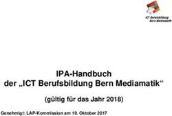 IPA-Handbuch der "ICT Berufsbildung Bern Mediamatik" - (g&uuml;ltig f&uuml;r das Jahr 2018) - ICT BBB Mediamatik