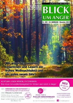 Wir w&uuml;nschen unseren Leserinnen und Lesern ein frohes Weihnachtsfest und ein gutes neues Jahr! - Nr. 465 43. JAHRGANG Dezember 2019
