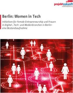 Berlin: Women in Tech - Initiativen für Female Entrepreneurship und Frauen in Digital-, Tech- und Medienbranchen in Berlin- eine Bestandsaufnahme ...
