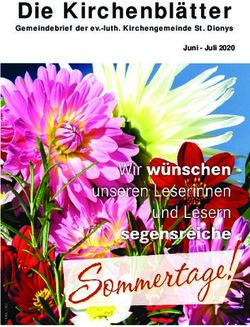 Die Kirchenblätter Juni - Juli 2020 - Gemeindebrief der ev.-luth. Kirchengemeinde St. Dionys - wir-e