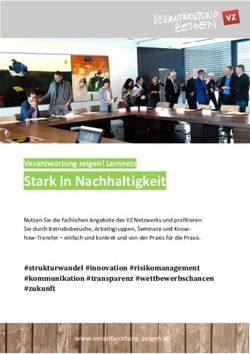 Stark in Nachhaltigkeit - Verantwortung zeigen!