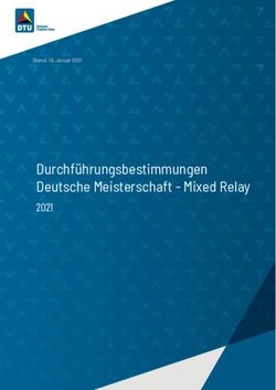 Durchf&uuml;hrungsbestimmungen Deutsche Meisterschaft - Mixed Relay 2021 - Stand: 19. Januar 2021 - Deutsche Triathlon Union