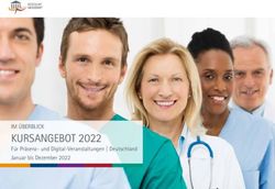 KURSANGEBOT 2022 IM ÜBERBLICK - Für Präsenz- und Digital-Veranstaltungen | Deutschland Januar bis Dezember 2022 - Aesculap Akademie