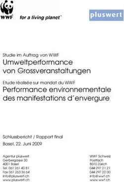Umweltperformance von Grossveranstaltungen - Studie im Auftrag von WWF