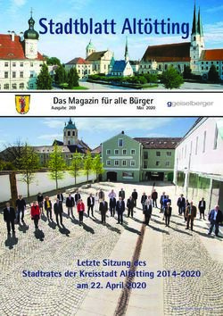 Stadtblatt Alt&ouml;tting - Letzte Sitzung des Stadtrates der Kreisstadt Alt&ouml;tting 2014-2020 am 22. April 2020 - Stadt Alt&ouml;tting