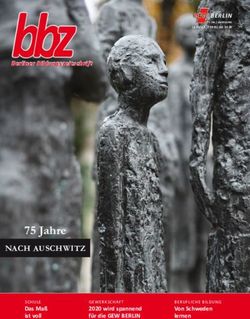 BbzBerliner Bildungszeitschrift - 75 Jahre NACH AUSCHWITZ - GEW Berlin