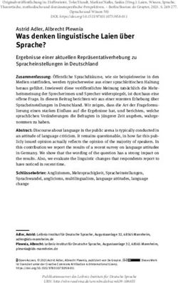 Was denken linguistische Laien &uuml;ber Sprache? - Astrid Adler, Albrecht Plewnia