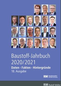 Baustoff-Jahrbuch 2020/2021 - Daten - Fakten - Hintergründe 18. Ausgabe RM Rudolf Müller - BaustoffMarkt