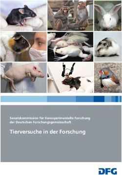 Tierversuche in der Forschung - Senatskommission für tierexperimentelle Forschung der Deutschen Forschungsgemeinschaft - DFG