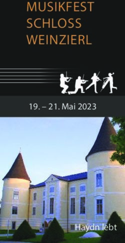 MUSIKFEST SCHLOSS WEINZIERL- 21. Mai 2023 - Haydn lebt