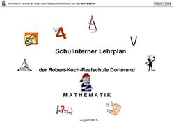 Schulinterner Lehrplan - der Robert-Koch-Realschule Dortmund - August 2021