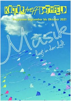 Programm September bis Oktober 2021 - Kulturtreff Bothfeld