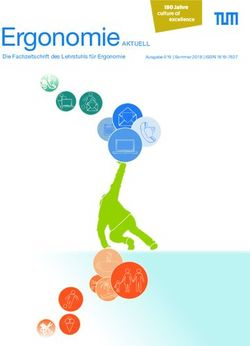 Ergonomie AKTUELL Die Fachzeitschrift des Lehrstuhls für Ergonomie - TUM