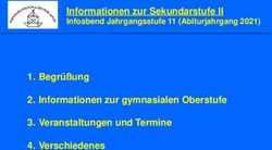 Informationen zur Sekundarstufe II - Infoabend Jahrgangsstufe 11 (Abiturjahrgang 2021) - Evangelisches ...