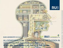 ALLGEMEINMEDIZIN: ETHNOGRAFISCHE METHODEN IN DER VERSORGUNGSFORSCHUNG - Dr. phil. Julie Sascia Mewes & Jun.-Prof. Dr. sc. med. Ina Otte