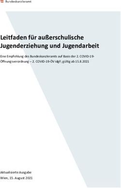 Leitfaden f&uuml;r au&szlig;erschulische Jugenderziehung und Jugendarbeit - Eine Empfehlung des Bundeskanzleramts auf Basis der 2. COVID-19...