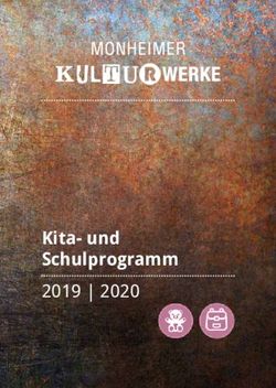 Kita- und Schulprogramm - 2019 | 2020 - Monheimer Kulturwerke