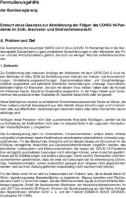 Formulierungshilfe der Bundesregierung Entwurf eines Gesetzes zur Abmilderung der Folgen der COVID-19-Pan-demie im Zivil-, Insolvenz- und ...
