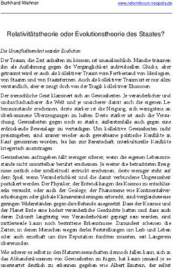 Relativit&auml;tstheorie oder Evolutionstheorie des Staates?