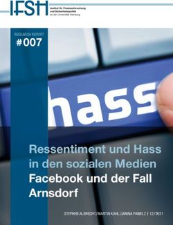Ressentiment und Hass in den sozialen Medien Facebook und der Fall Arnsdorf - #007 - IFSH