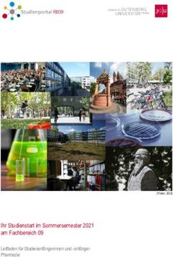 Ihr Studienstart im Sommersemester 2021 am Fachbereich 09 - Leitfaden f&uuml;r Studienanf&auml;ngerinnen und -anf&auml;nger Pharmazie