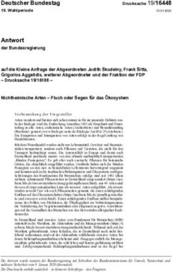 Antwort der Bundesregierung - Deutscher Bundestag - Judith Skudelny