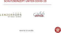 SCHUTZKONZEPT UNTER COVID-19 - Version 10 : 27. Juni 2021 - Hotel Lenzerhorn ...