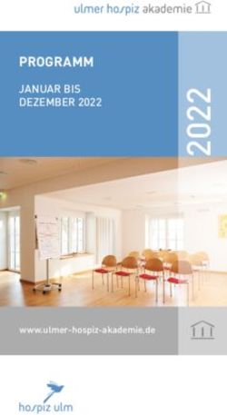 PROGRAMM JANUAR BIS DEZEMBER 2022 - www.ulmer-hospiz-akademie.de - Hospiz Ulm