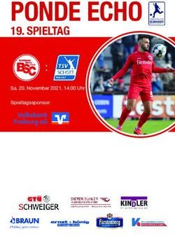 PONDE ECHO 19. SPIELTAG - Sa. 20. November 2021, 14.00 Uhr Spieltagssponsor: Bahlinger SC
