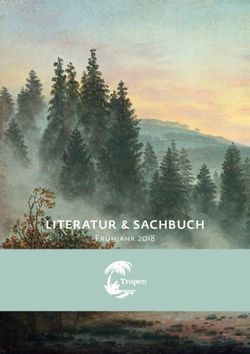 LITERATUR & SACHBUCH Fr&uuml;hjahr 2018 - Klett-Cotta