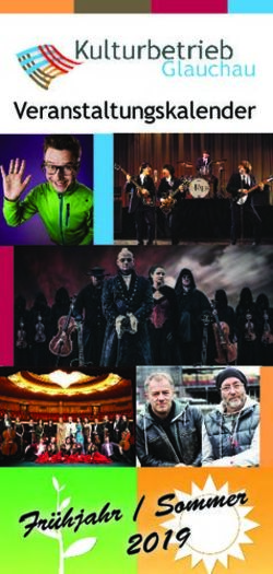 Frühjahr / Sommer - Veranstaltungskalender