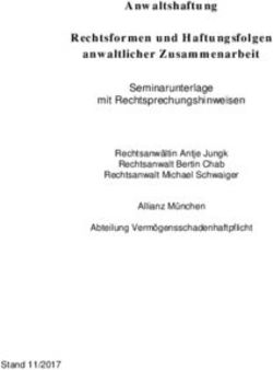 Anwaltshaftung Rechtsformen und Haftungsfolgen anwaltlicher Zusammenarbeit