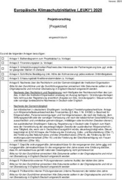 Europ&auml;ische Klimaschutzinitiative ("EUKI") 2020 - Projektvorschlag