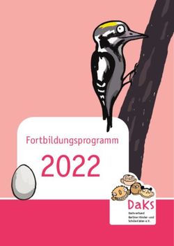2022 FORTBILDUNGSPROGRAMM - DAKS BERLIN
