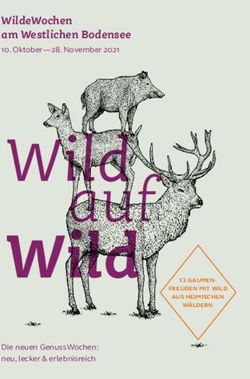 WildeWochen am Westlichen Bodensee - Oktober 28. November 2021 - Stadt Stockach