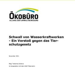 Schwall von Wasserkraftwerken - Ein Verstoß gegen das Tier-schutzgesetz - Ein Verstoß gegen das Tier