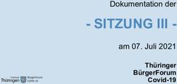 SITZUNG III - DOKUMENTATION DER - TH&Uuml;RINGER B&Uuml;RGERFORUM - TH&Uuml;RINGER B&Uuml;RGERFORUM